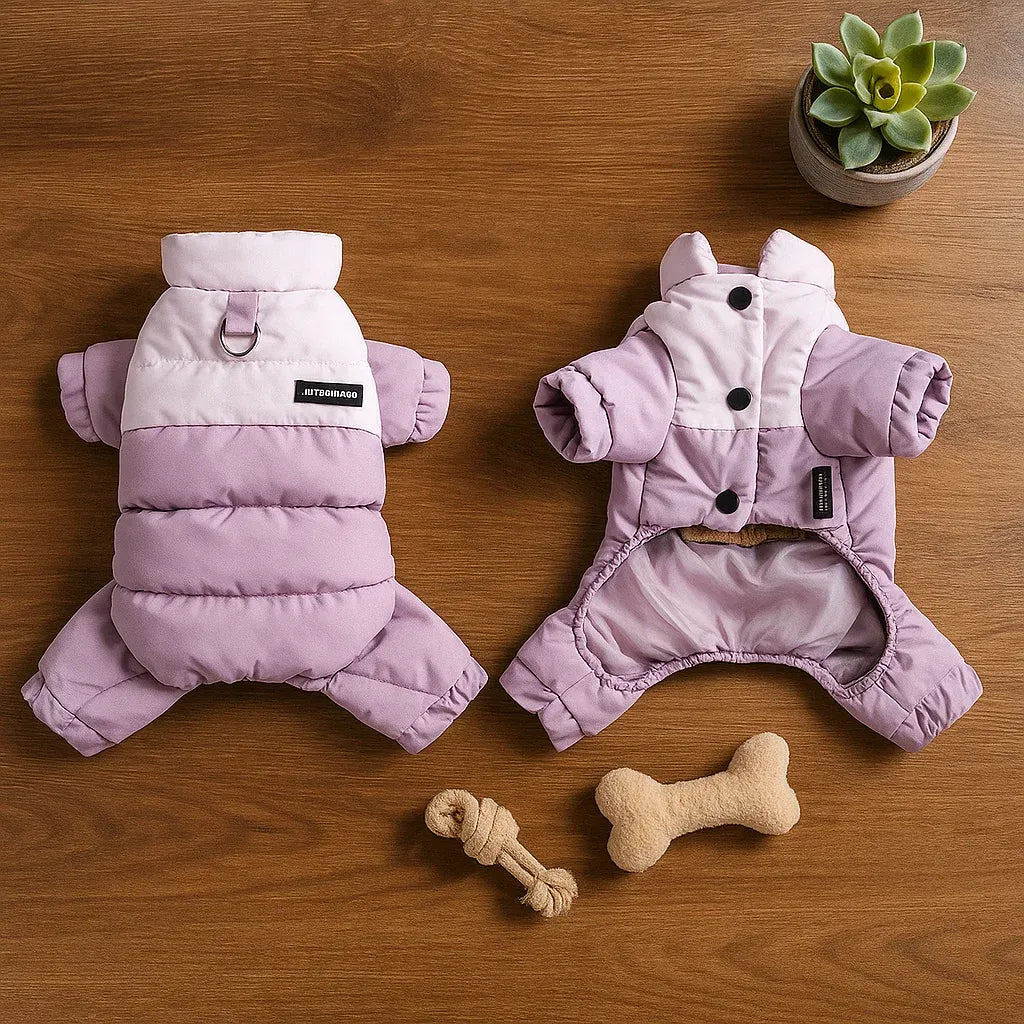 Hundemantel Winter Wasserdicht | Warmer Vierbein-Overall für Hunde