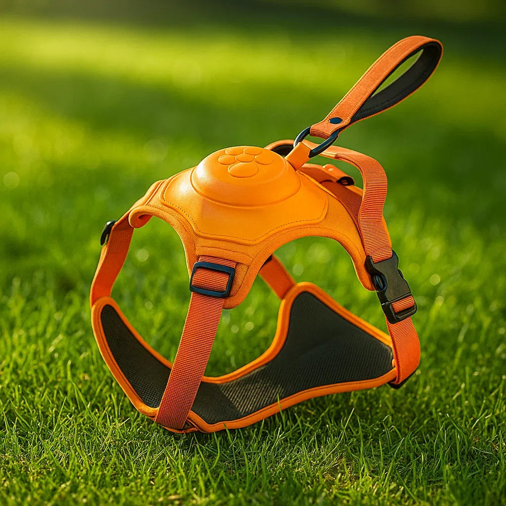 Hundegeschirr mit Automatikleine | Sicheres & Komfortables Laufset