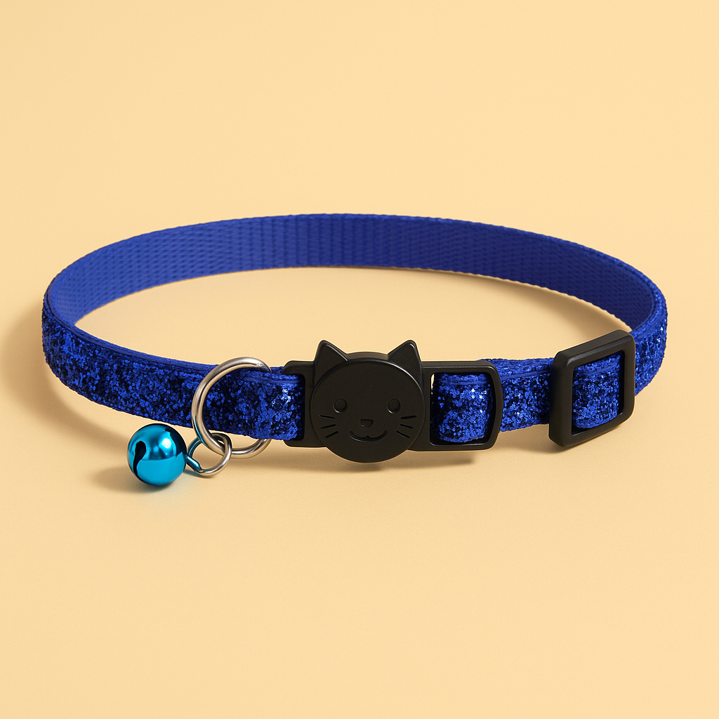Katzenhalsband mit Sicherheitsverschluss & Glöckchen – Verstellbar & leicht für Freigänger