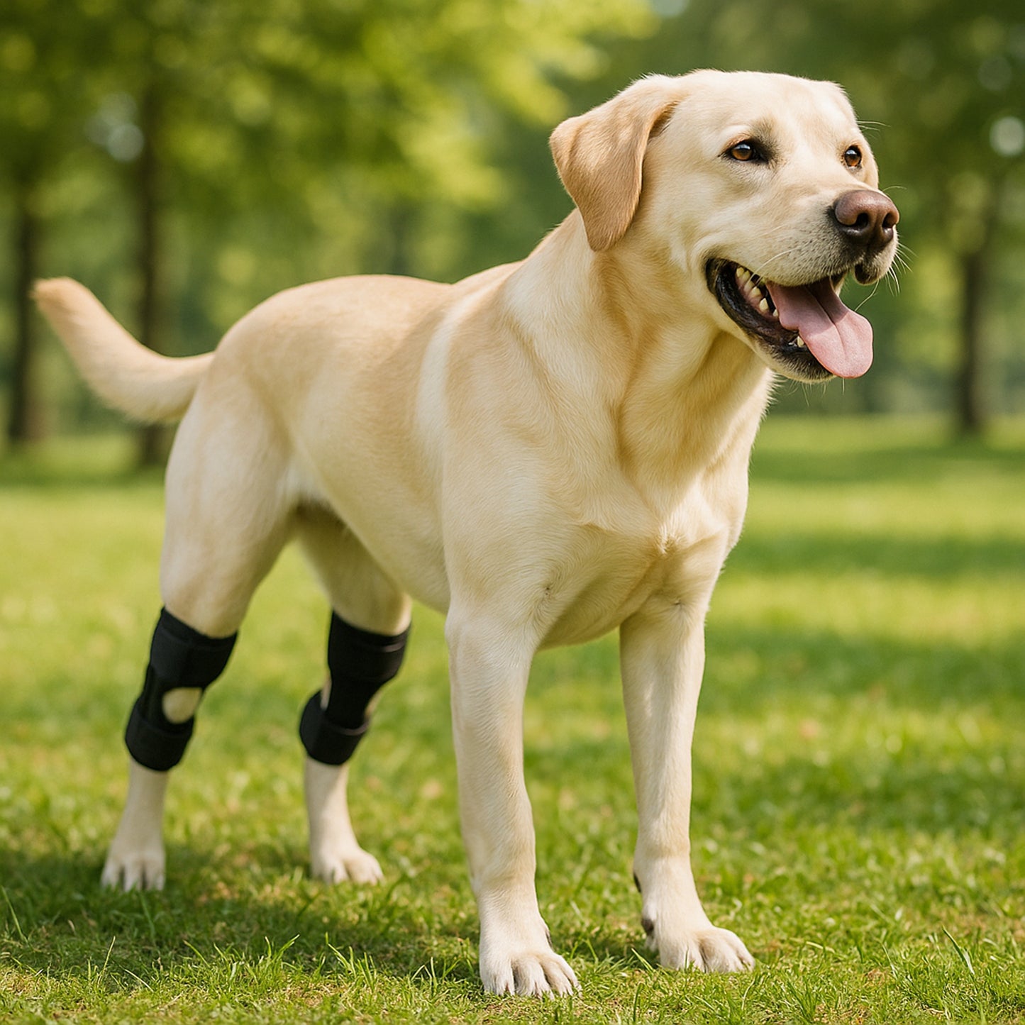 Kniebandage Hund – Verstelbare Gelenkstütze | Schmerzlinderung & Stabilisierung