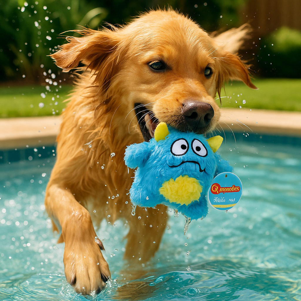 Plüsch Hundespielzeug mit Quietscher – weiches Monster für Spiel & Kuschelspaß