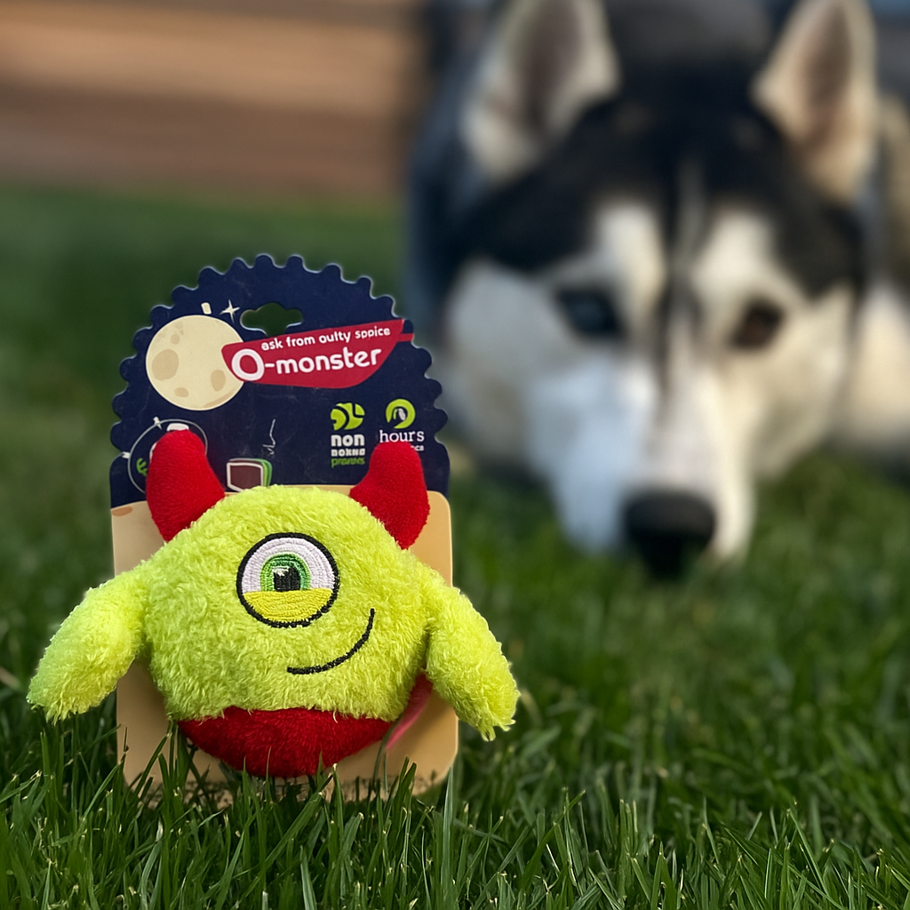 Plüsch Hundespielzeug mit Quietscher – weiches Monster für Spiel & Kuschelspaß