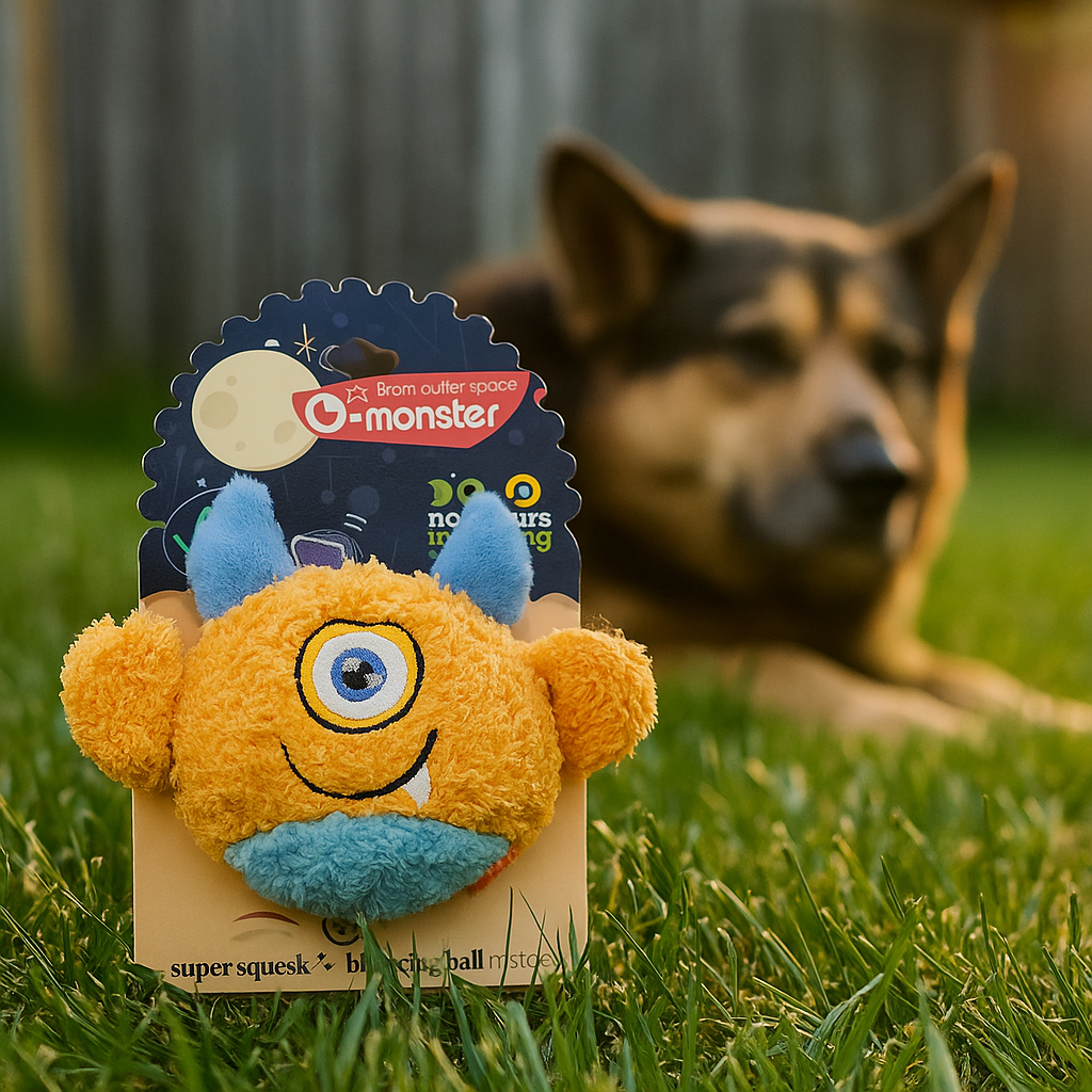 Plüsch Hundespielzeug mit Quietscher – weiches Monster für Spiel & Kuschelspaß
