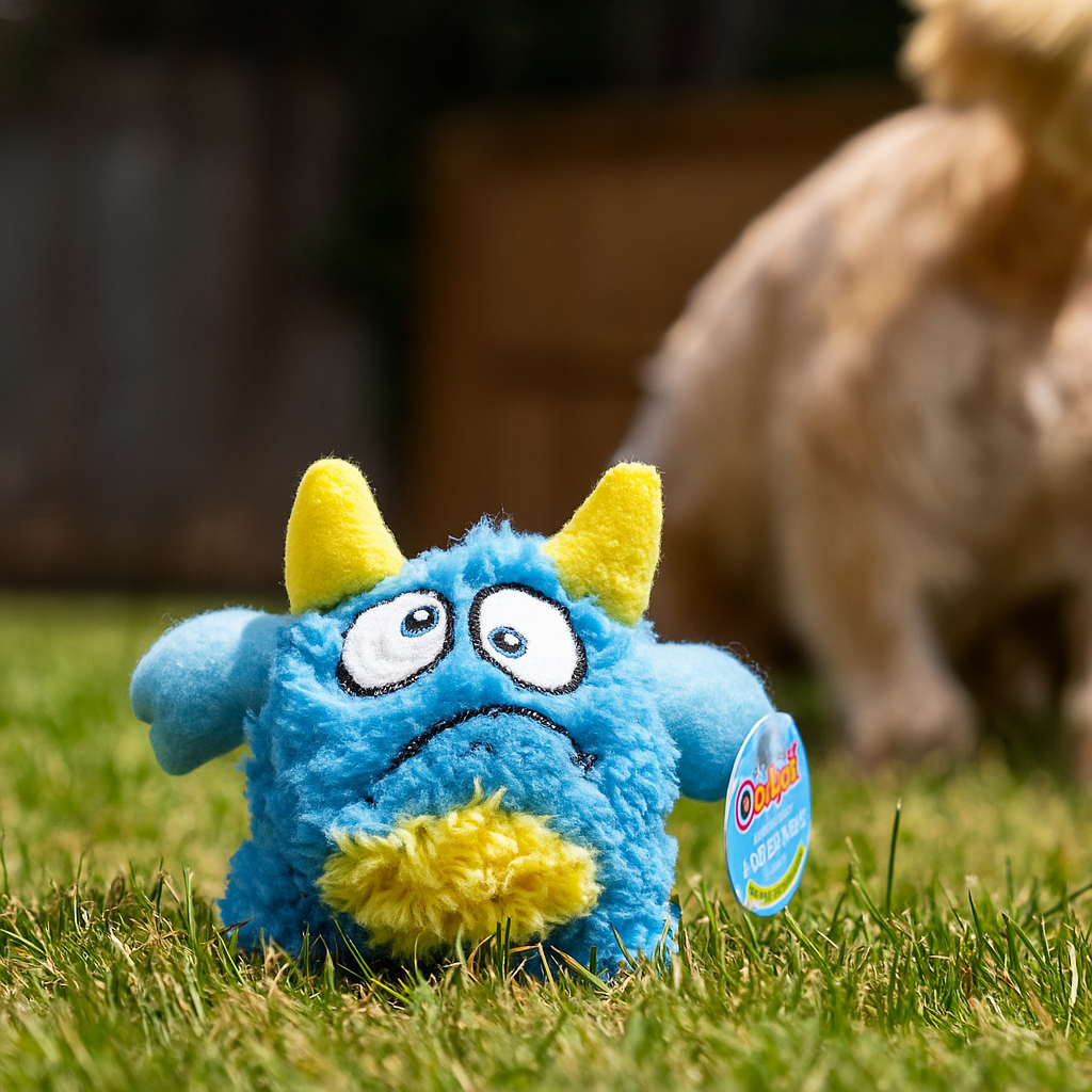 Plüsch Hundespielzeug mit Quietscher – weiches Monster für Spiel & Kuschelspaß