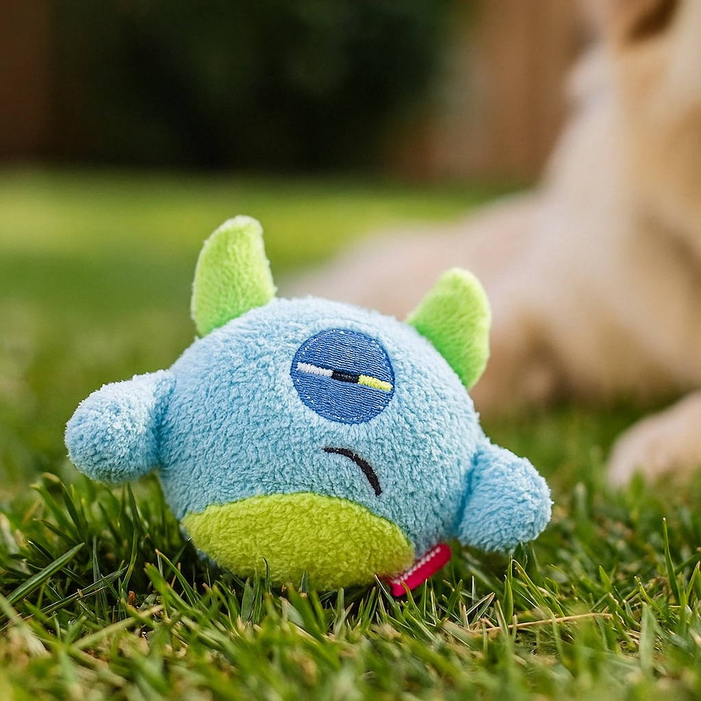 Plüsch Hundespielzeug mit Quietscher – weiches Monster für Spiel & Kuschelspaß