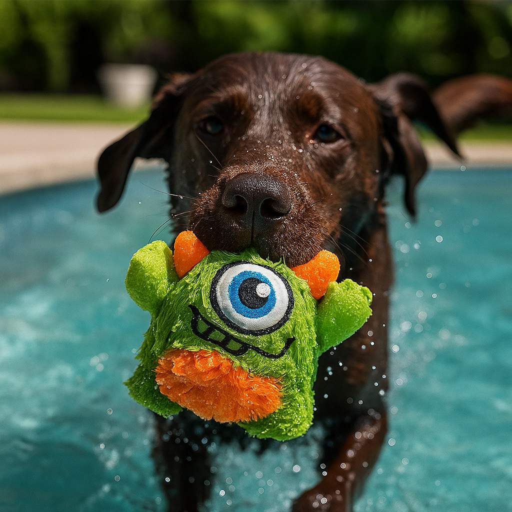 Plüsch Hundespielzeug mit Quietscher – weiches Monster für Spiel & Kuschelspaß