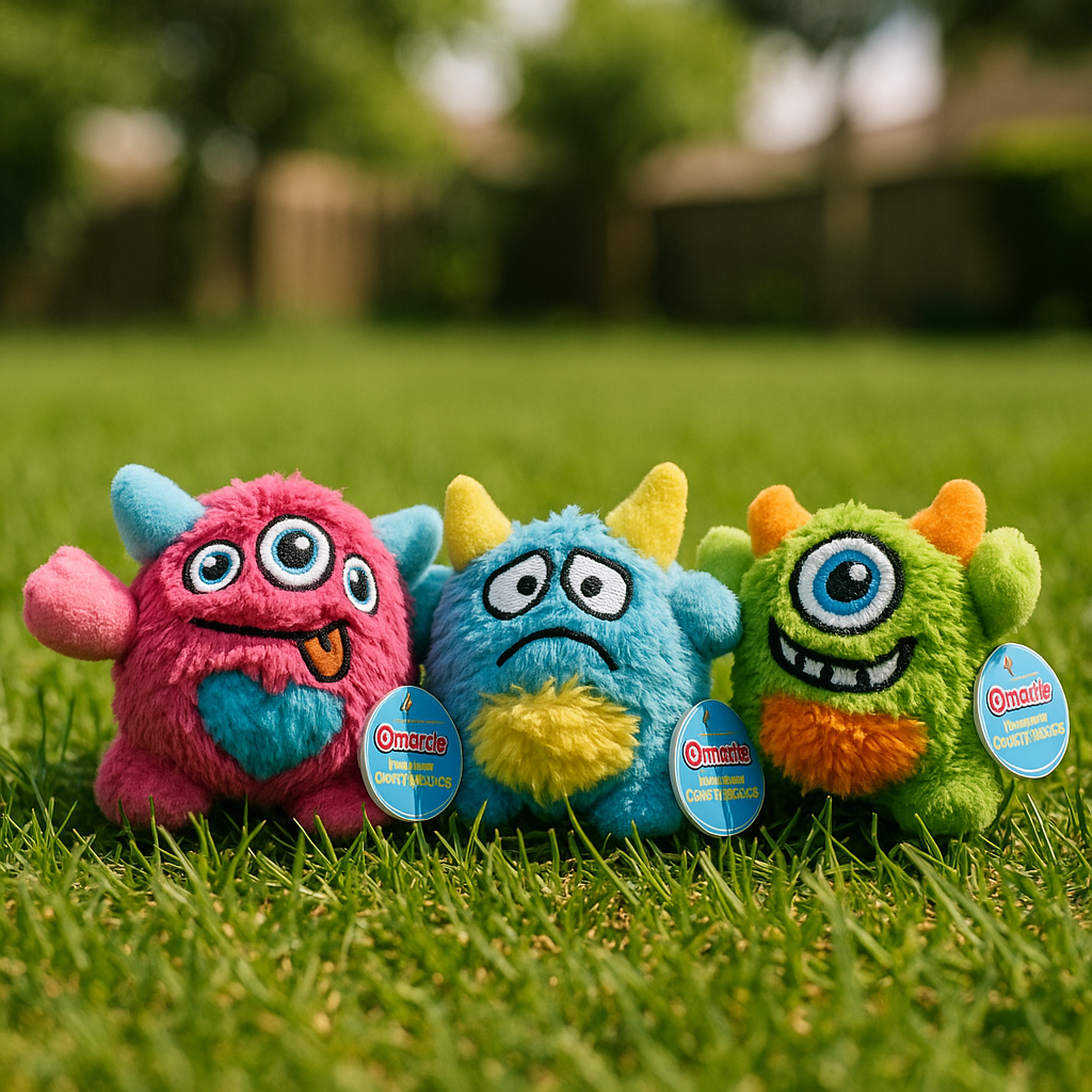 Plüsch Hundespielzeug mit Quietscher – weiches Monster für Spiel & Kuschelspaß
