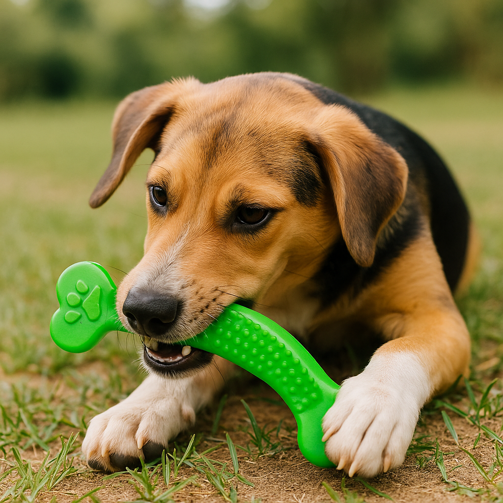 Extrem robuster Gummiknochen für Hunde – unzerstörbar & zahnfreundlich