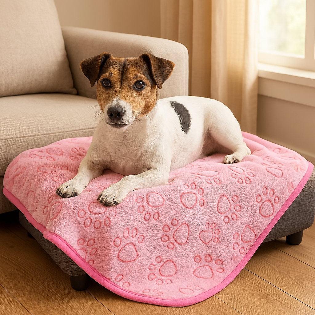 Kuscheldecke für Hunde & Katzen – Weiche Haustierdecke für Ruhe, Geborgenheit & Möbel-Schutz