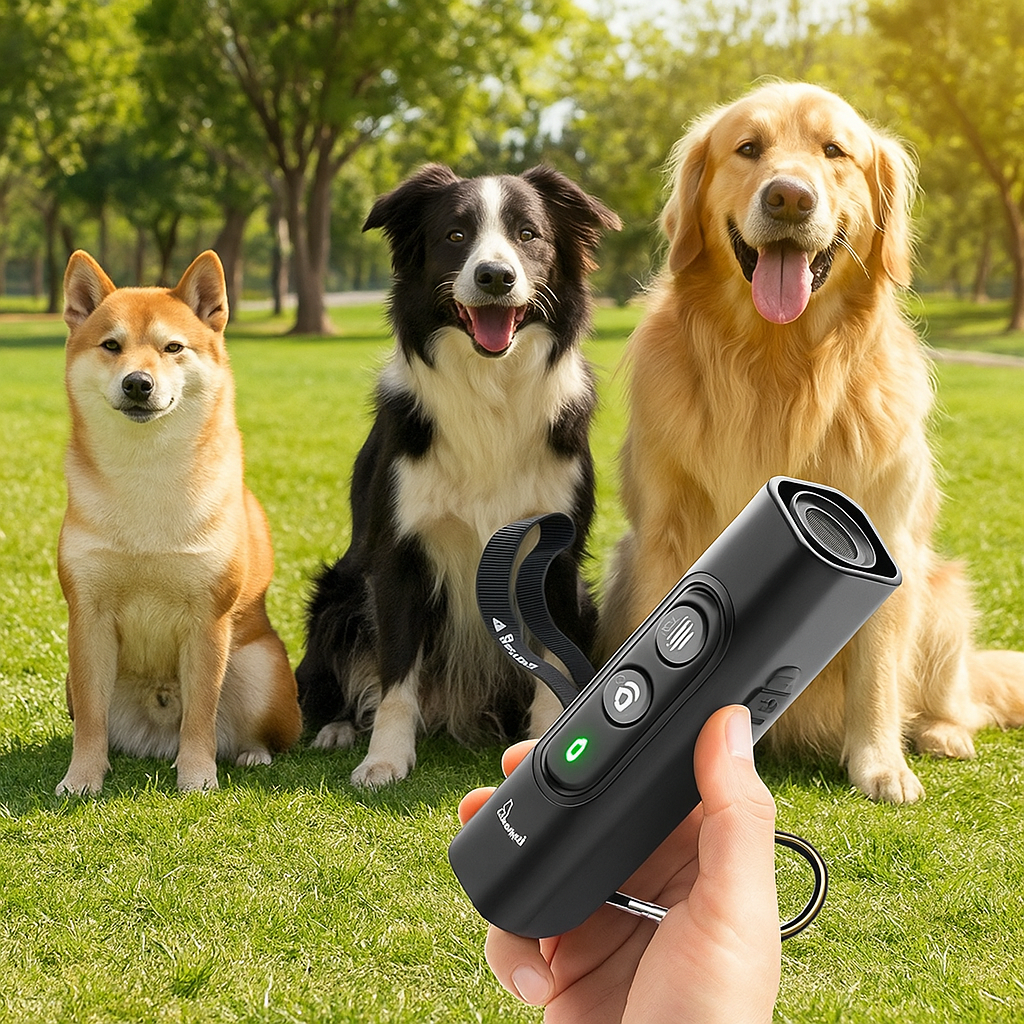 Ultraschall-Anti-Bell-Gerät für Hunde – Sanftes Trainingshilfsmittel mit LED & USB-Aufladung