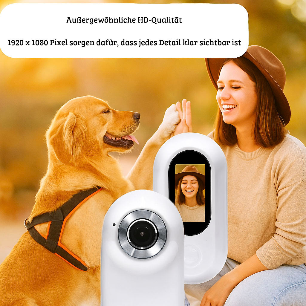 HD-Halsbandkamera für Hunde & Katzen