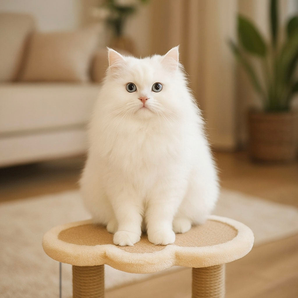 Katzen-Kratzbaum mit Liegefläche & Spielbogen