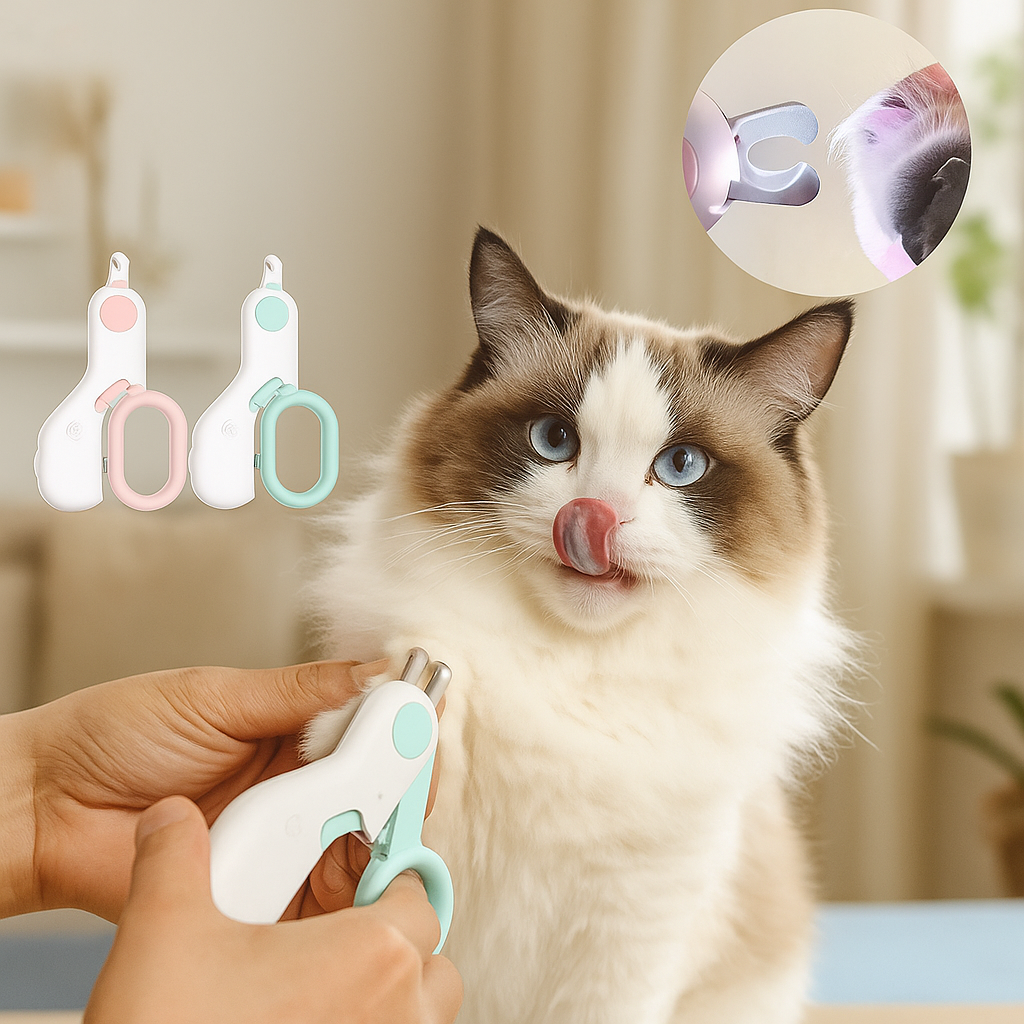 Katzen Krallenschere mit LED – Sicher & präzise