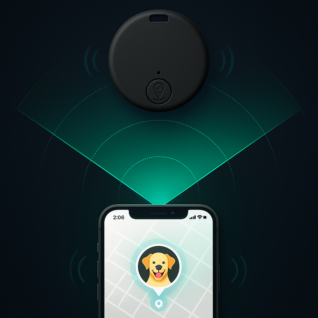 Bluetooth Haustier-Tracker für Hunde & Katzen