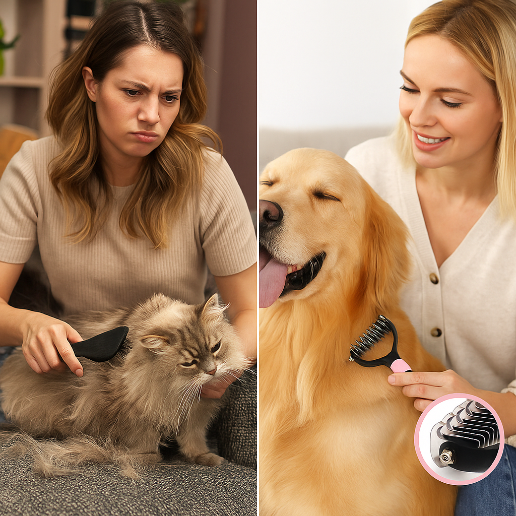 Fellpflegekamm Hund & Katze - Für langes Fell