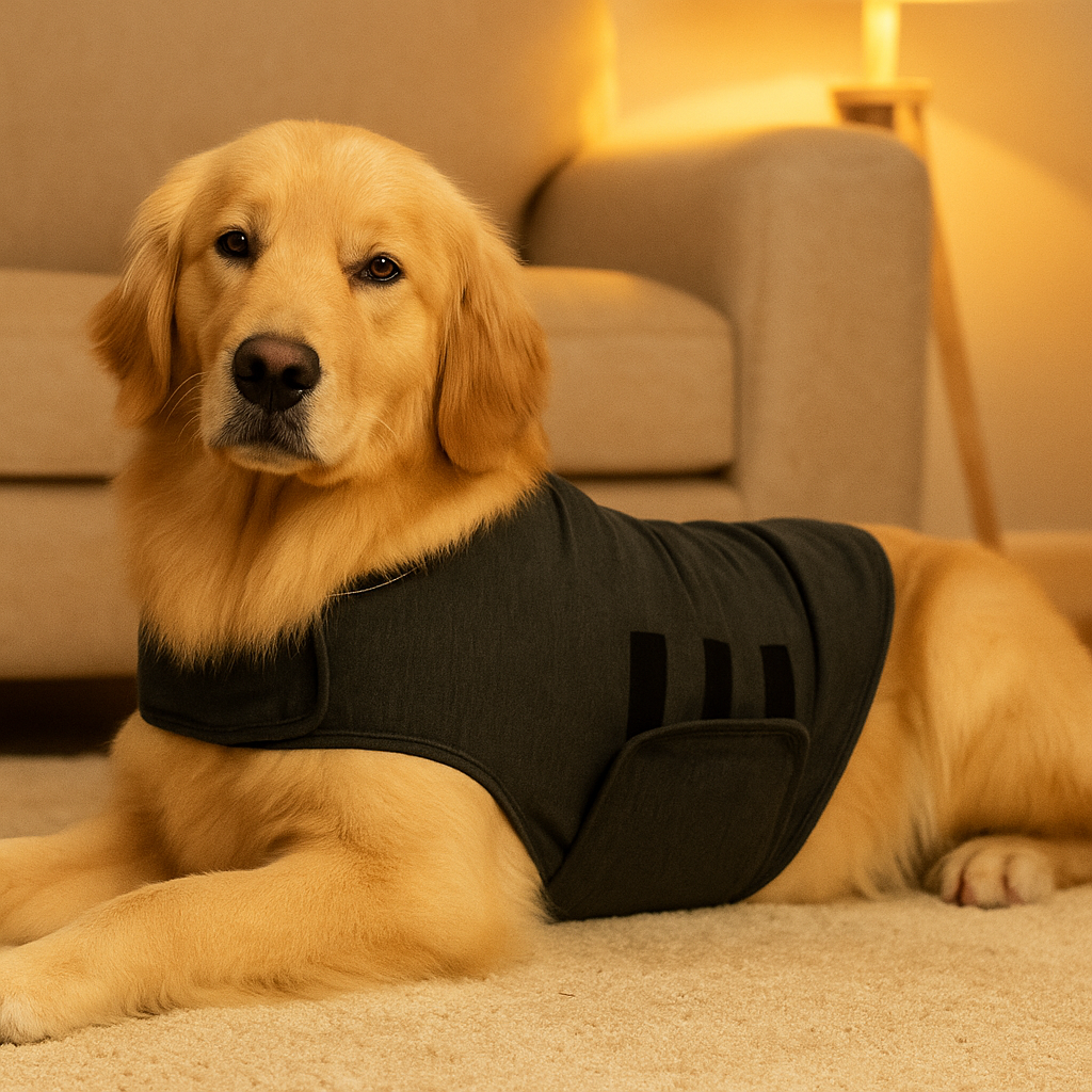 Beruhigende Hundeweste gegen Angst & Stress