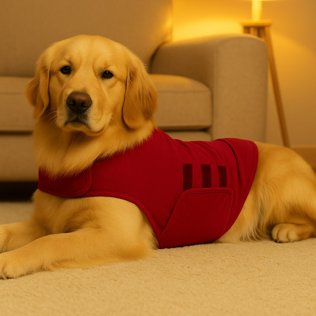 Beruhigende Hundeweste gegen Angst & Stress