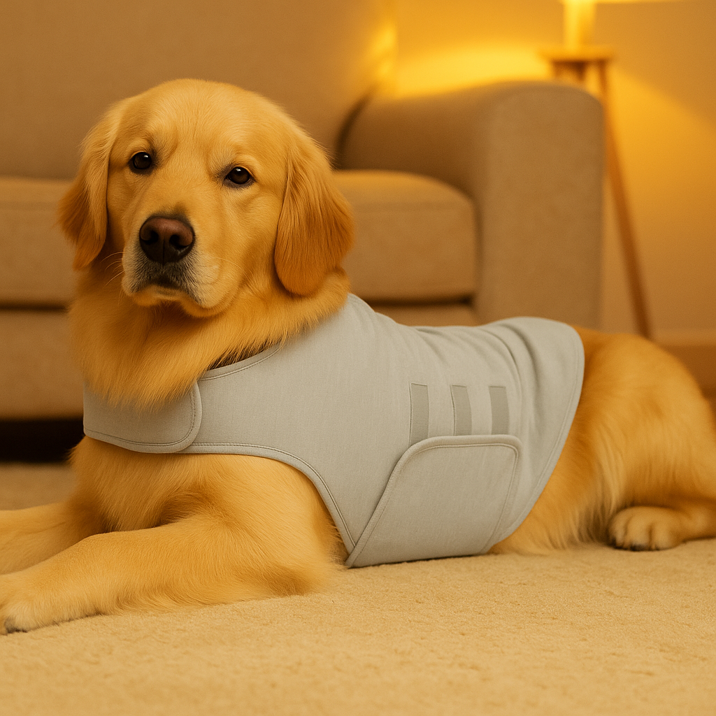 Beruhigende Hundeweste gegen Angst & Stress