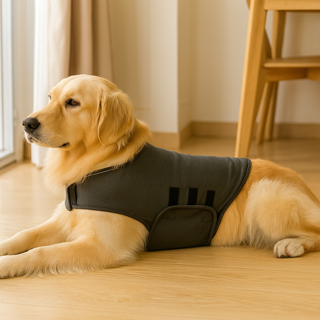 Beruhigende Hundeweste gegen Angst & Stress