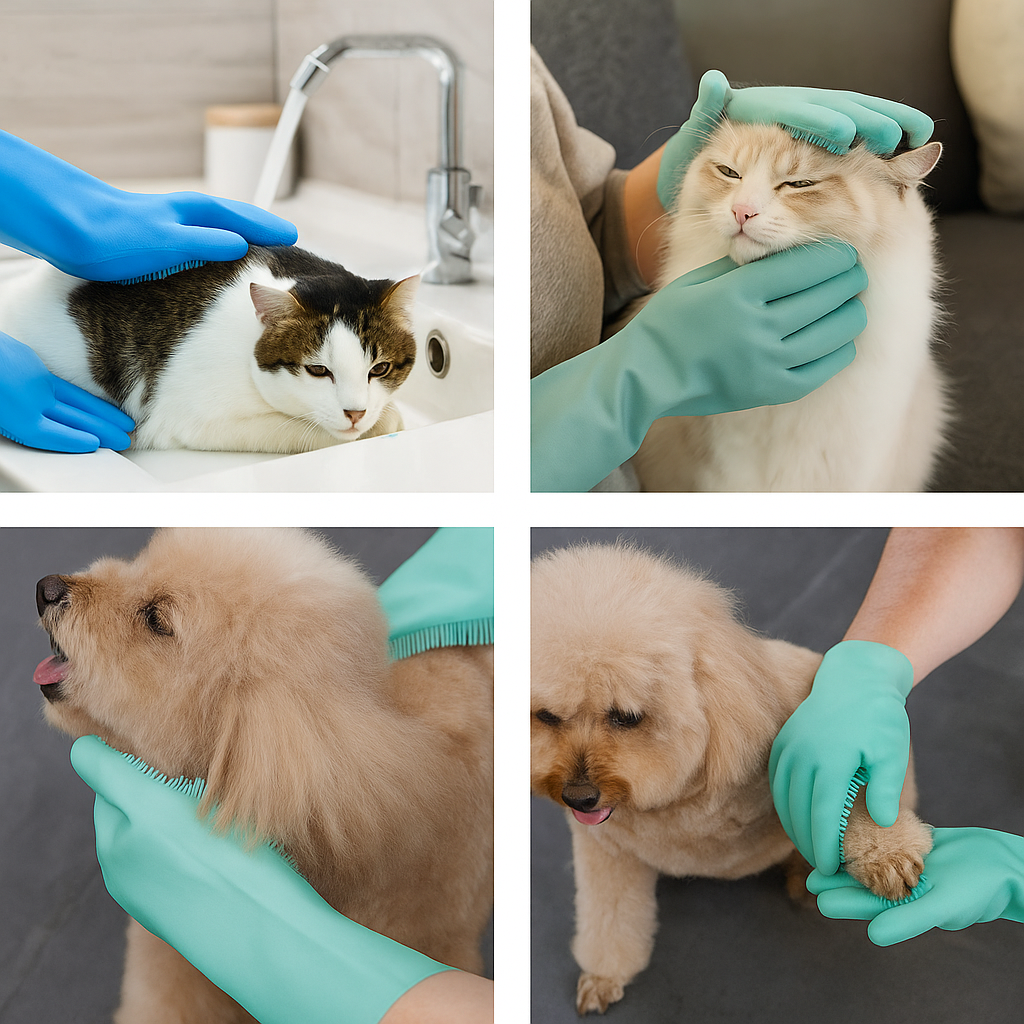 Katzen Pflegehandschuh - Haarentfernung & Massage