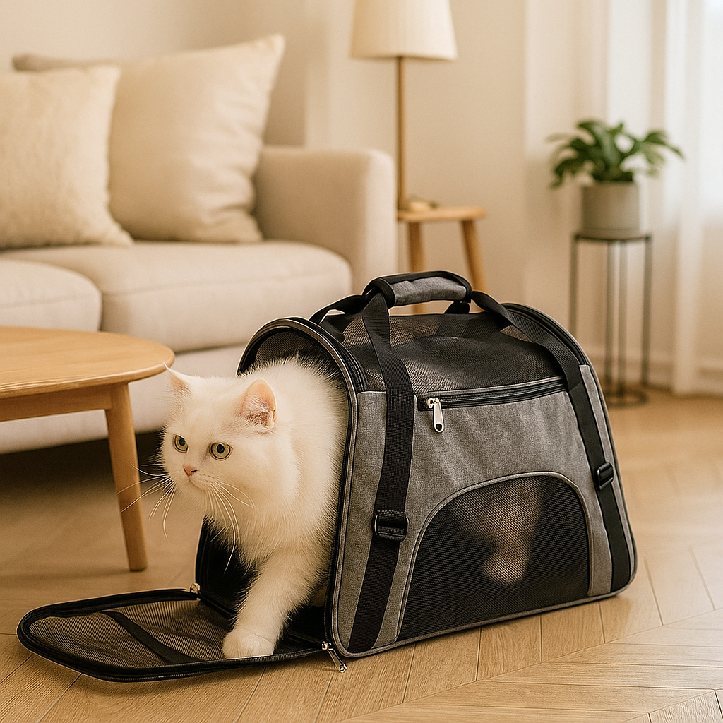 Reisetasche für kleine Hunde & Katzen - Sicher & Bequem