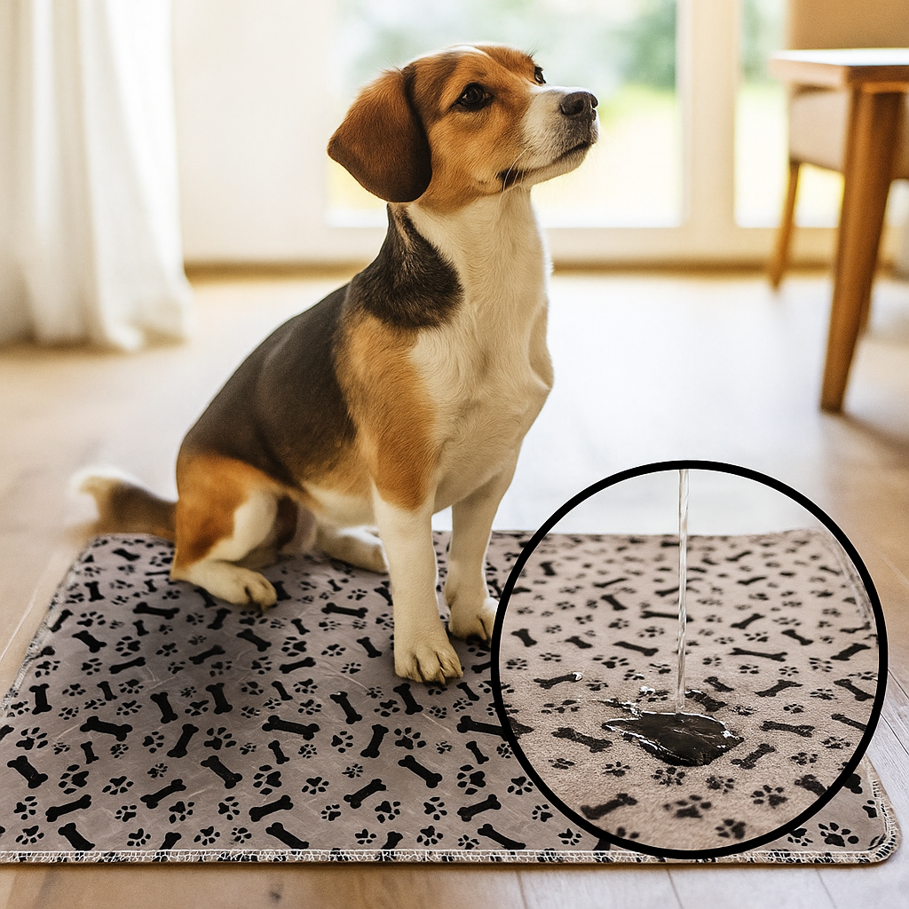 Saugmatte Hund - Extrem Saugfähig & Waschbar