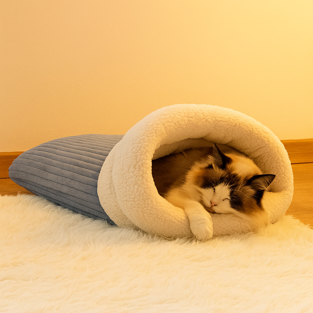 Katzenhöhle Kuschelbett - Warm & Geborgen