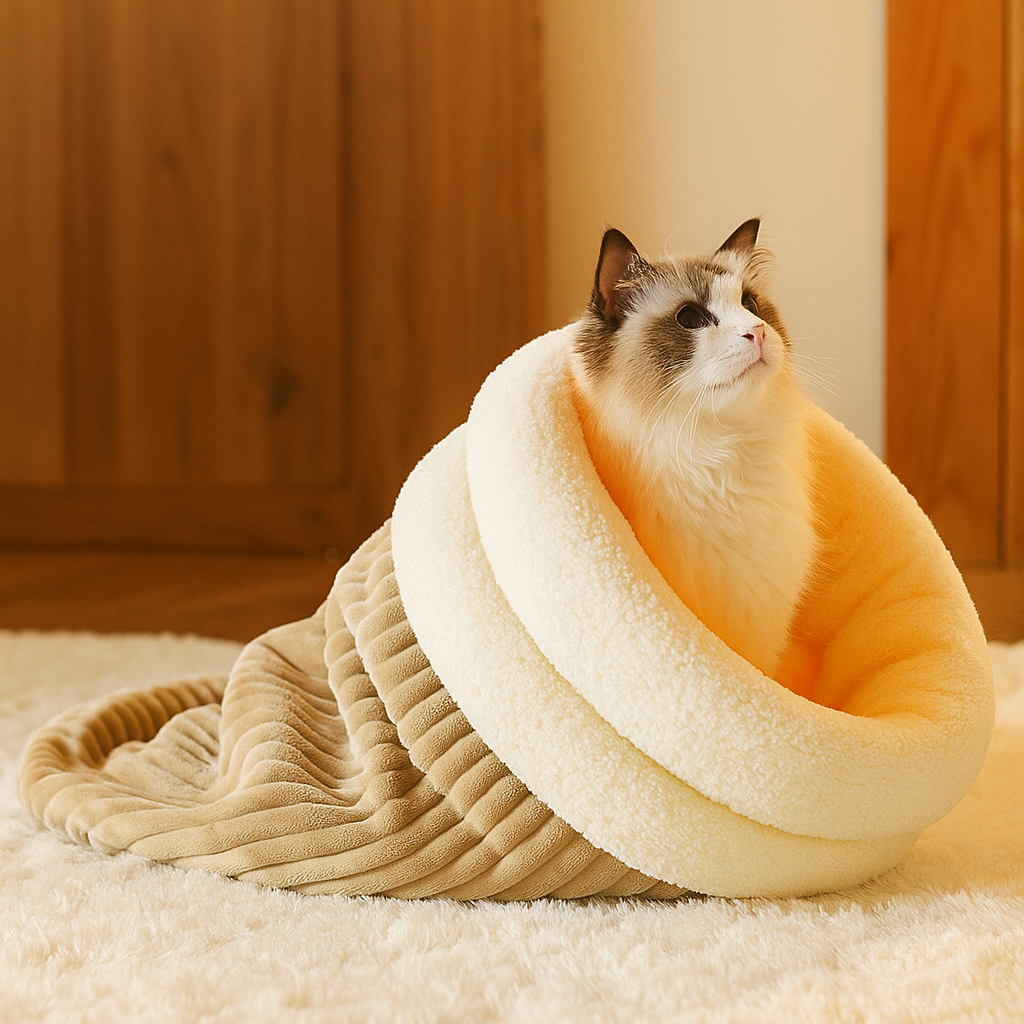Katzenhöhle Kuschelbett - Warm & Geborgen