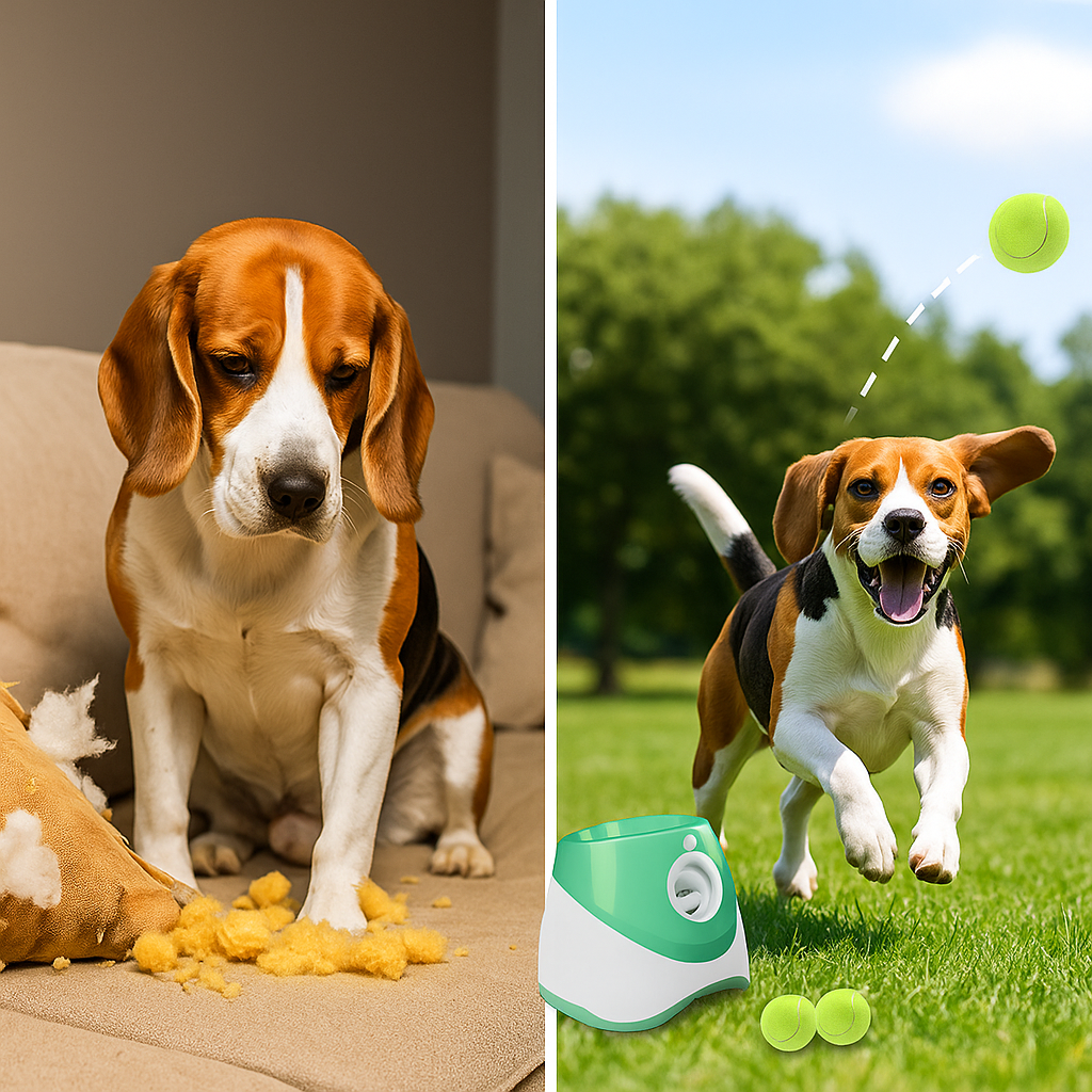 Automatischer Ballwerfer für Hunde | Apportiertraining & Spielzeug