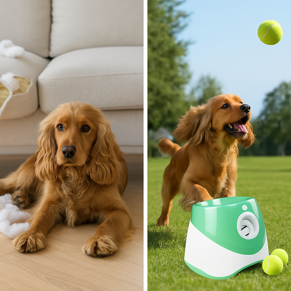 Automatischer Ballwerfer für Hunde | Apportiertraining & Spielzeug