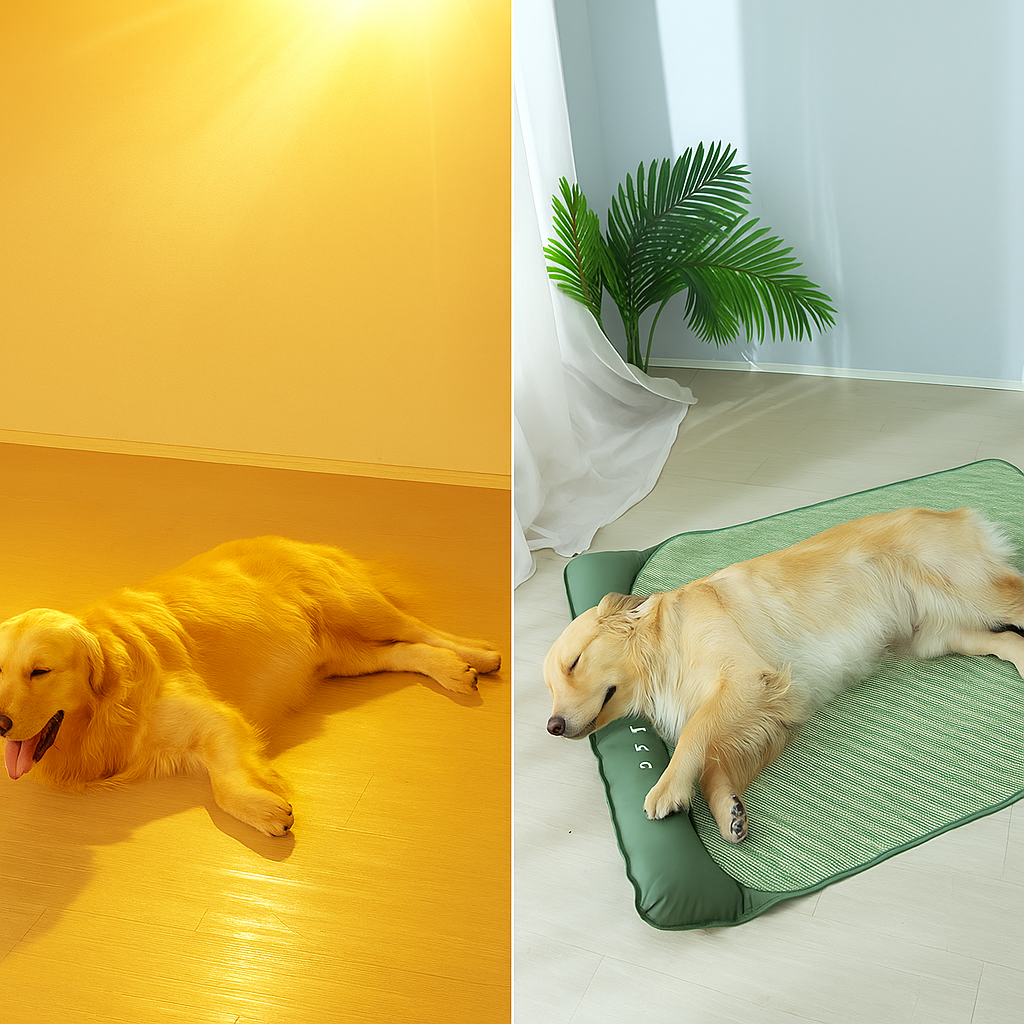 Hundekühlmatte Selbstkühlend – Kühlmatte für Hunde im Sommer