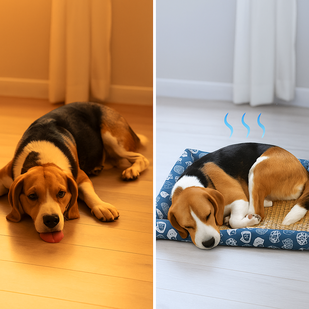 Hundekühlmatte | Atmungsaktives Hundebett für Sommer & Entspannung