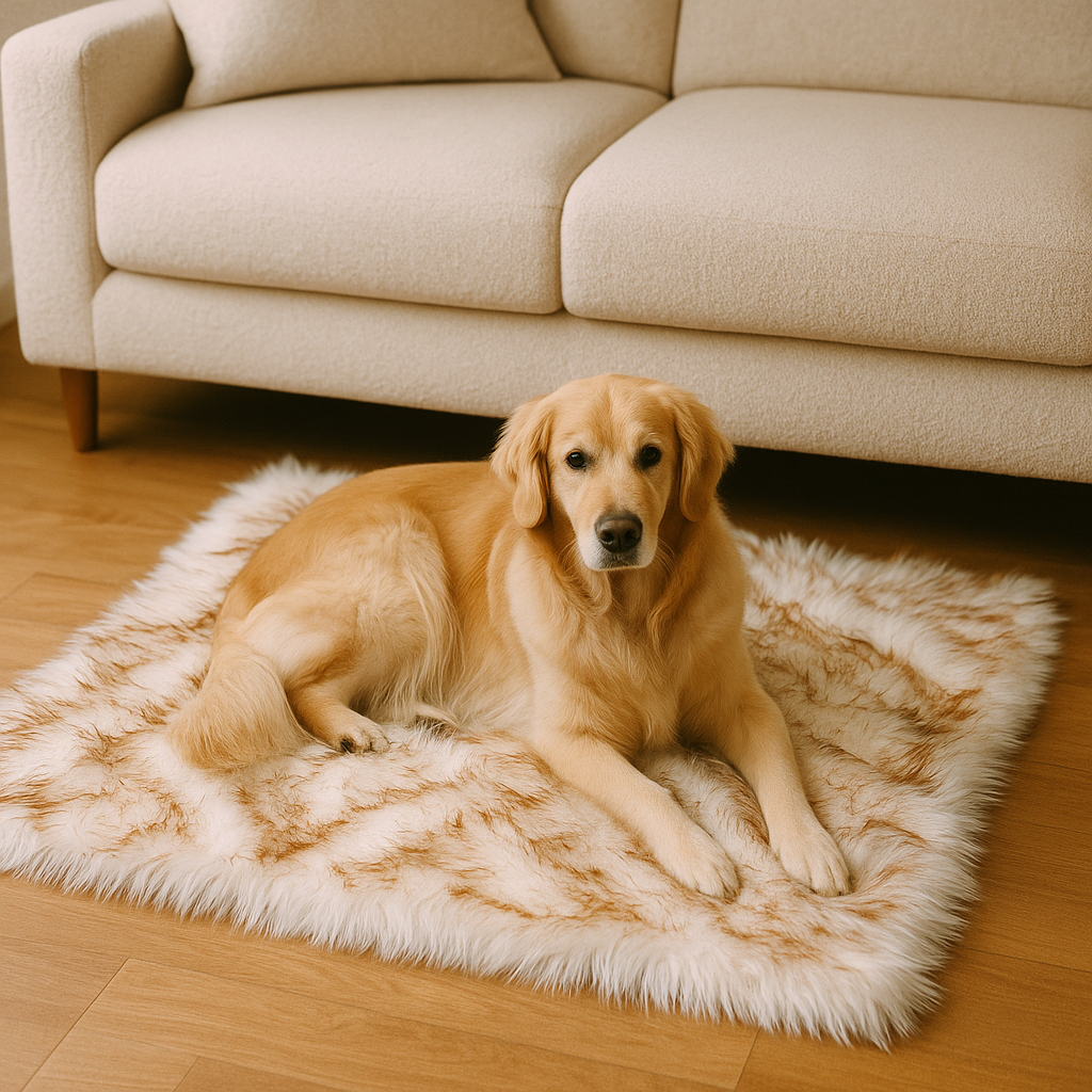 Plüsch Hundedecke & Katzenmatte – Weich, warm & rutschfest für Sofa, Bett & Boden