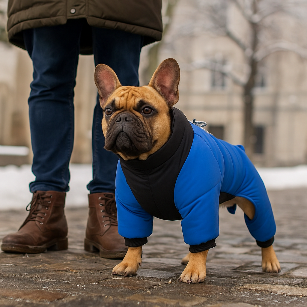 Winter Hundemantel mit Beinen & Kapuze – Wasserdicht, Winddicht, Reflektierend