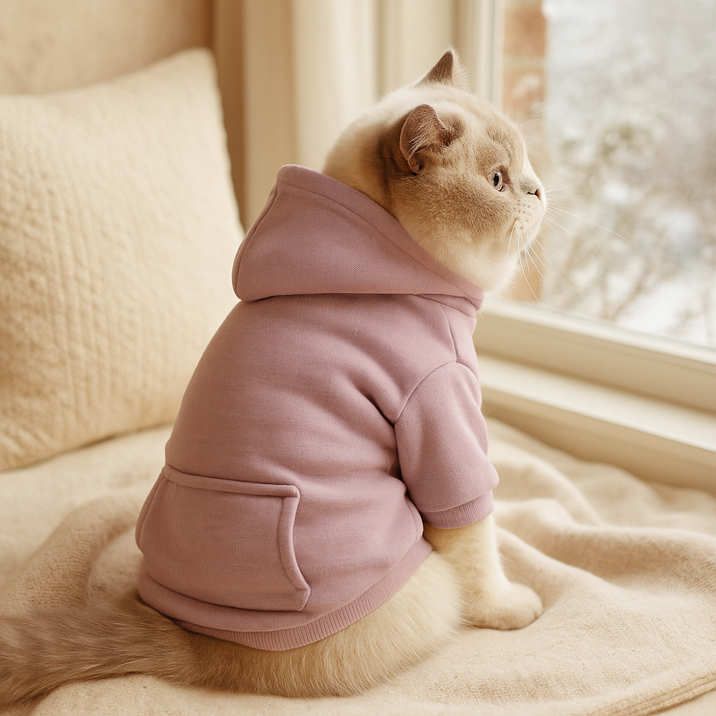 Warmer Hunde & Katzen Hoodie – Kapuzenpullover für Herbst & Winter