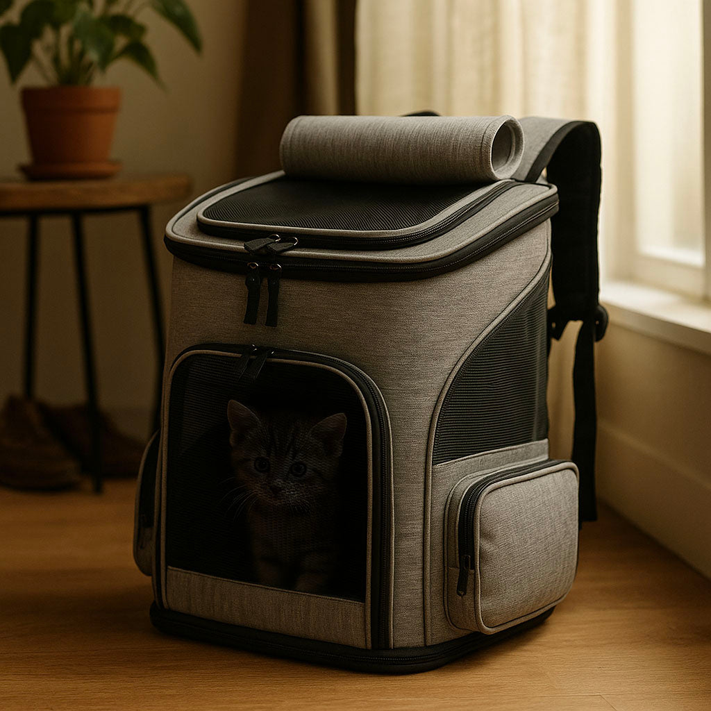 Katzenrucksack mit Sichtfenster – Transportrucksack