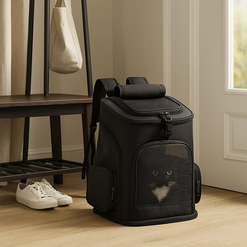Katzenrucksack mit Sichtfenster – Transportrucksack