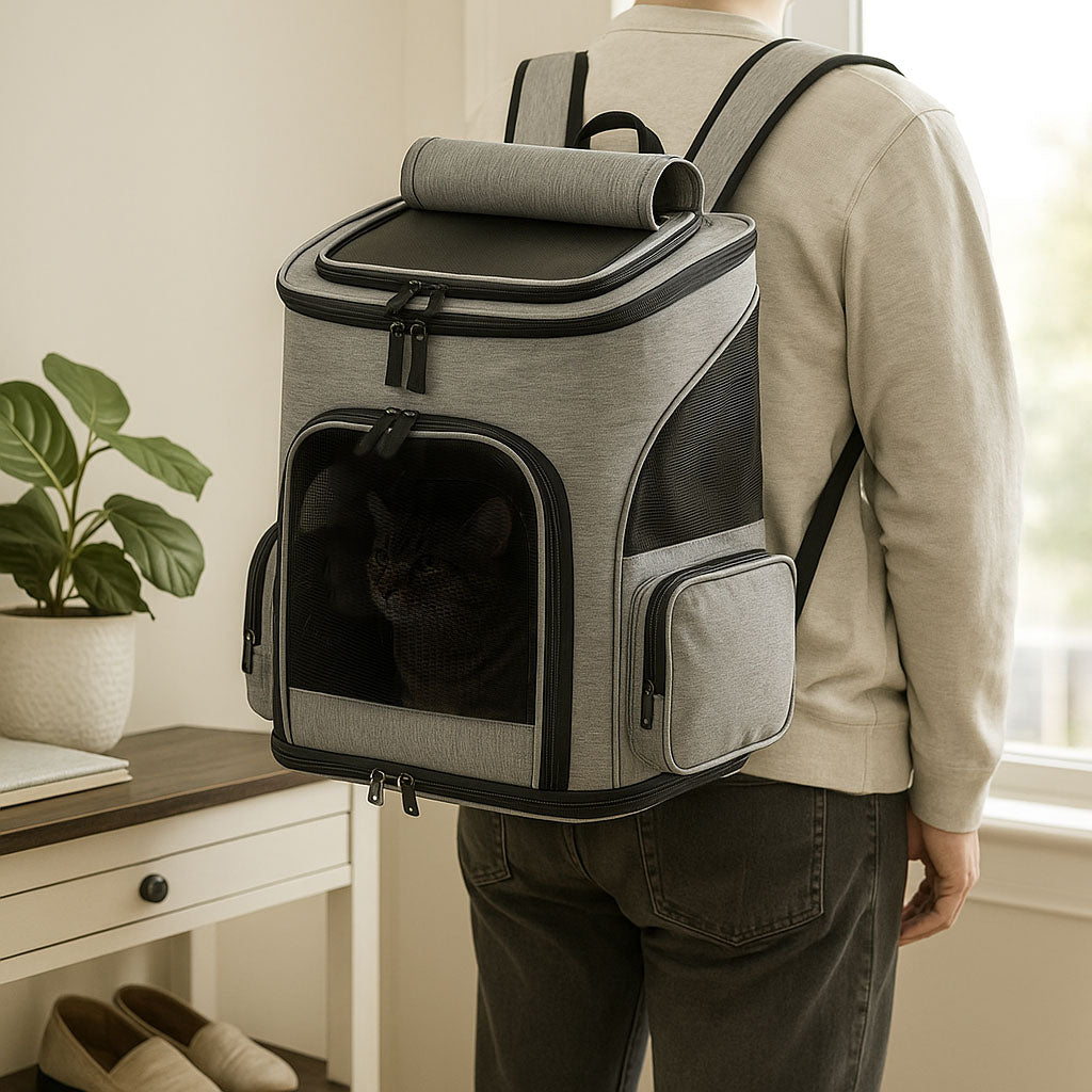 Katzenrucksack mit Sichtfenster – Transportrucksack