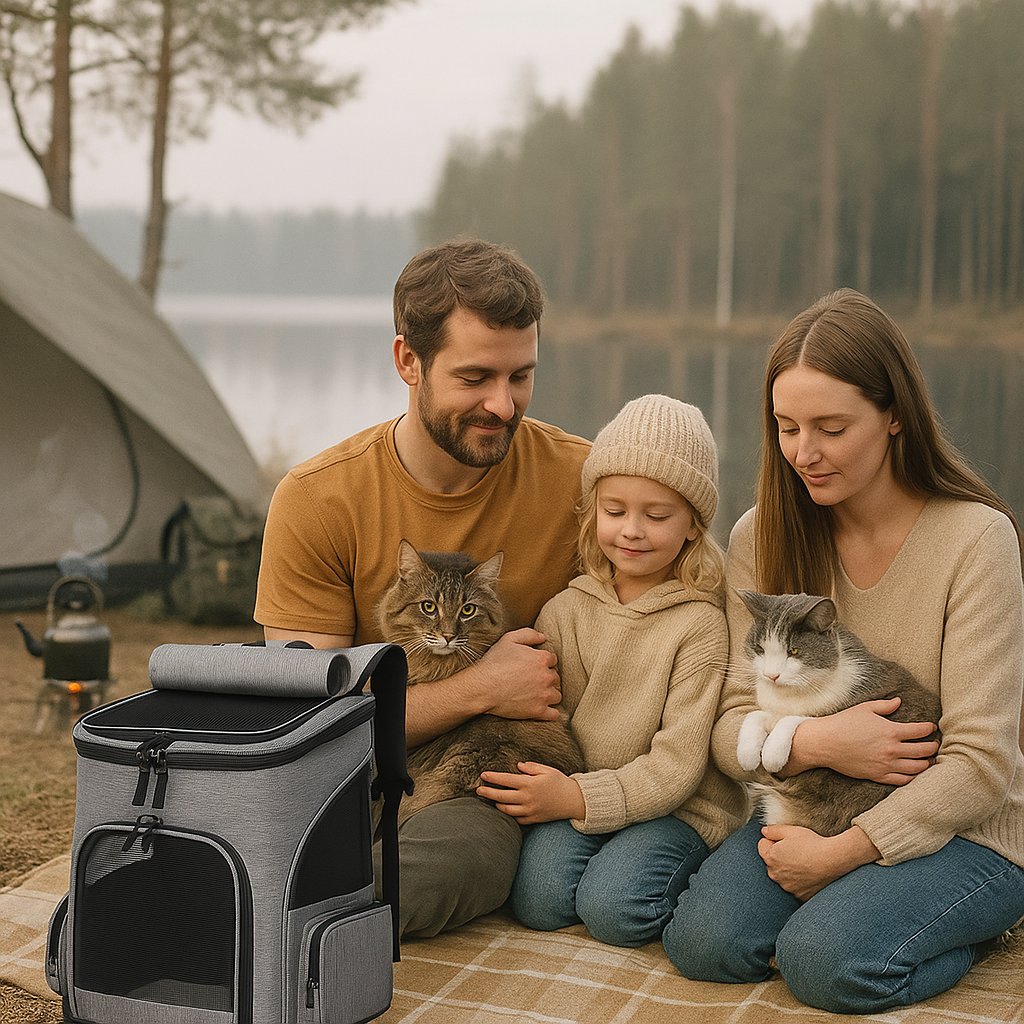 Katzenrucksack mit Sichtfenster – Transportrucksack