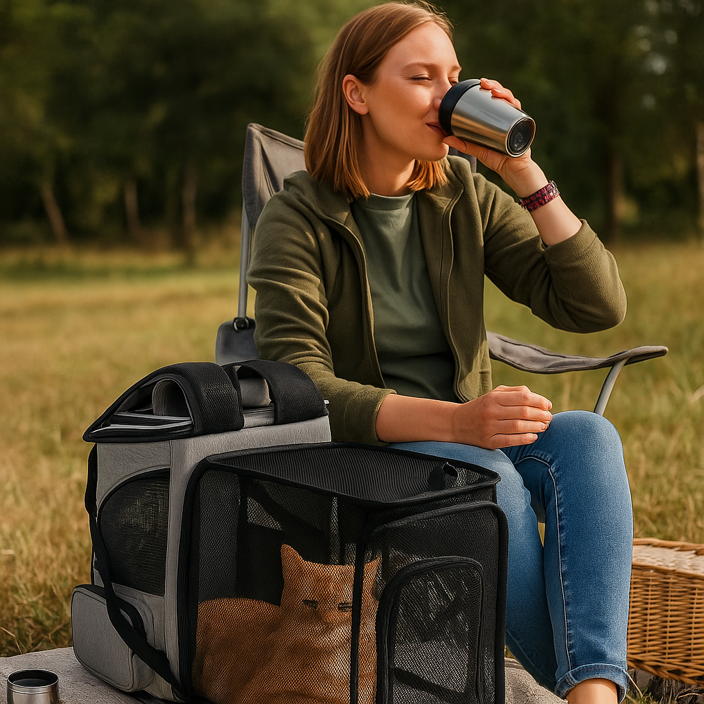 Katzenrucksack mit Sichtfenster – Transportrucksack