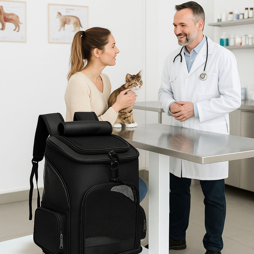Katzenrucksack mit Sichtfenster – Transportrucksack
