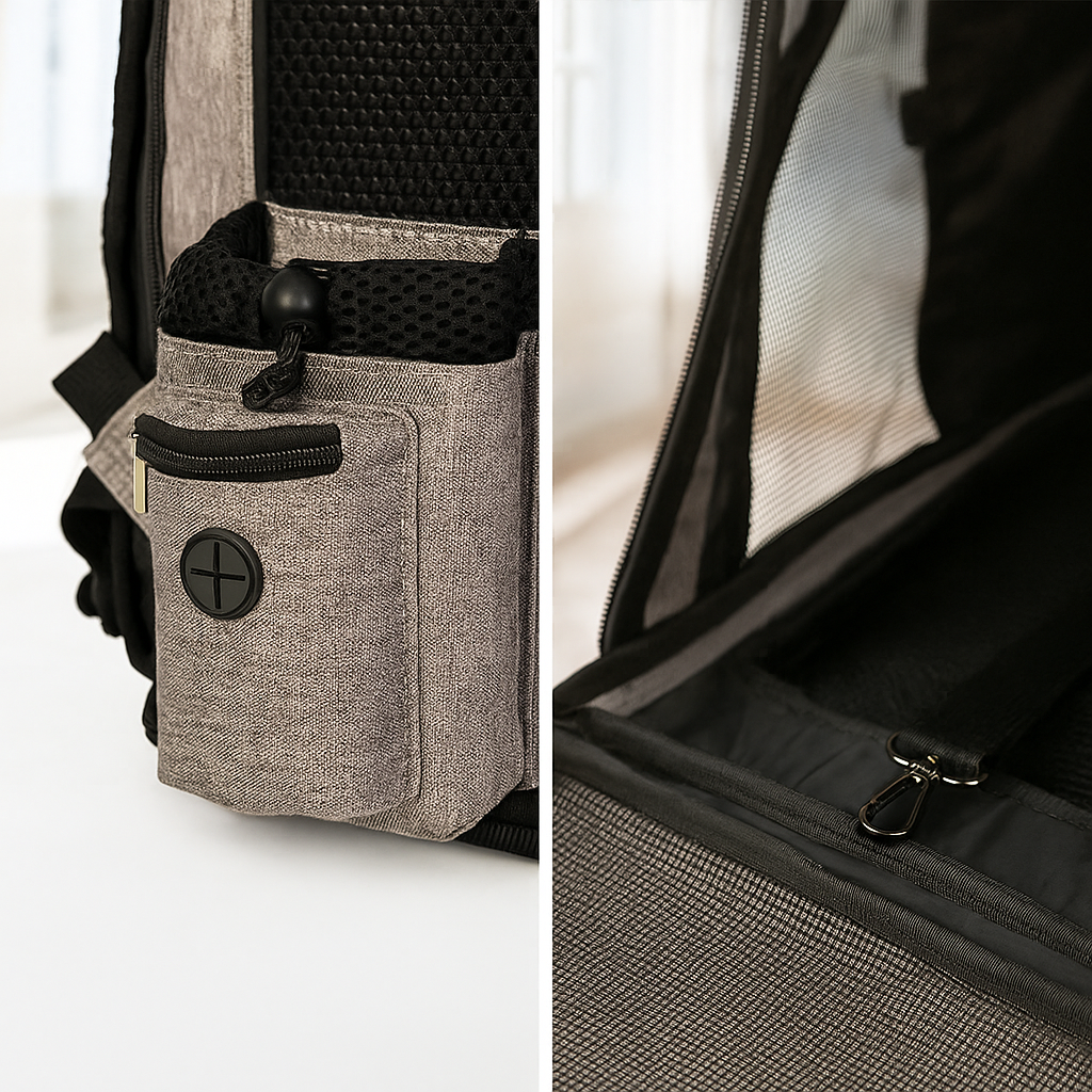 Katzenrucksack mit Sichtfenster – Transportrucksack