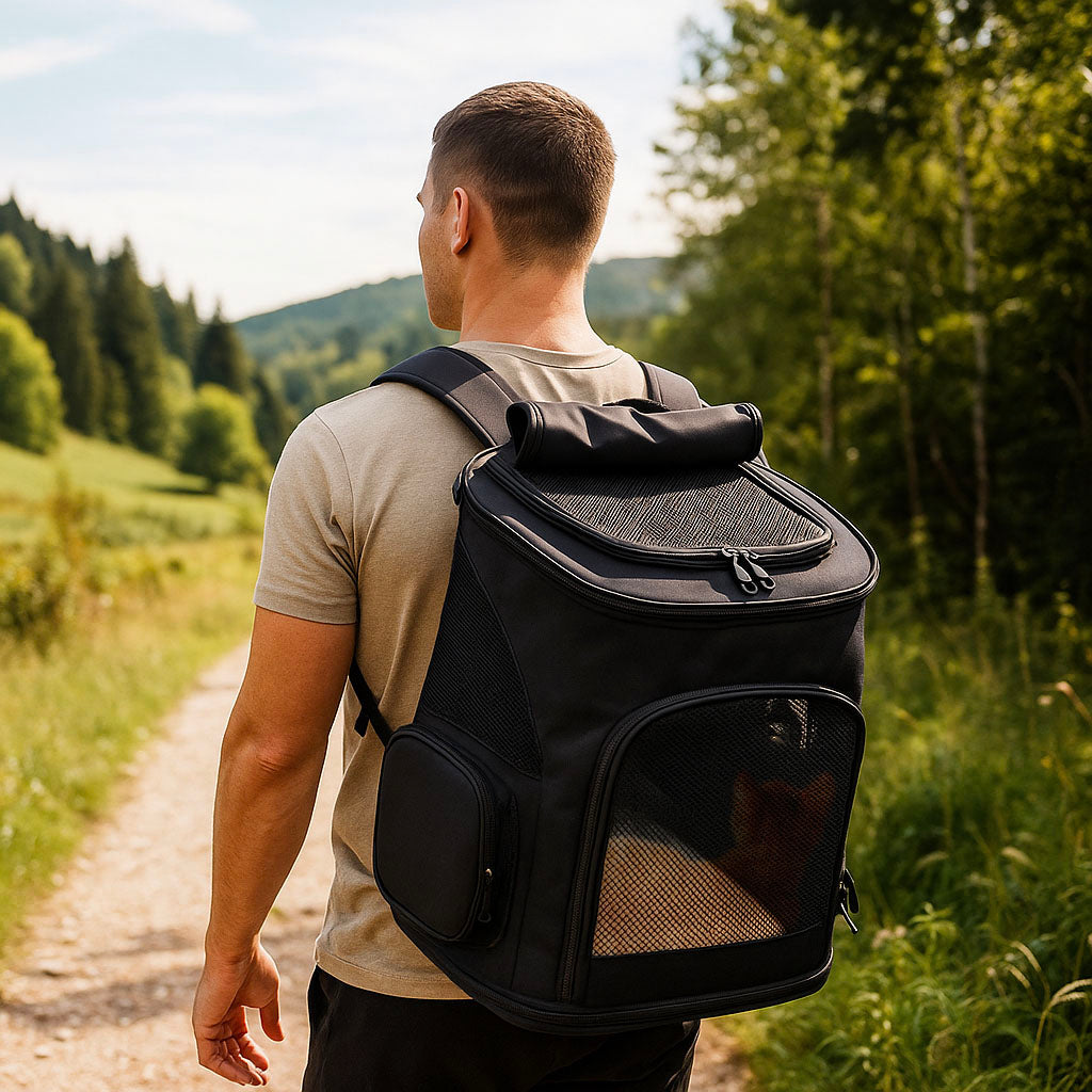 Katzenrucksack mit Sichtfenster – Transportrucksack