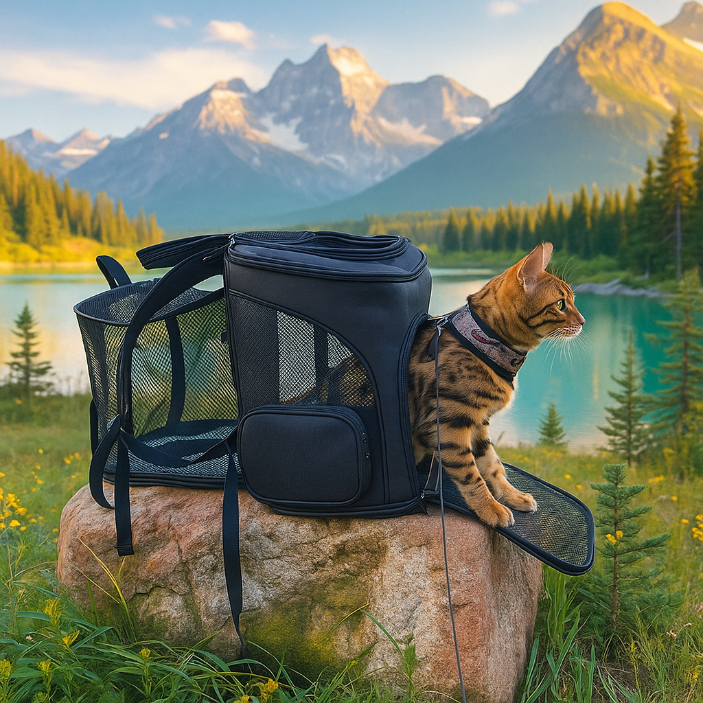 Katzenrucksack mit Sichtfenster – Transportrucksack