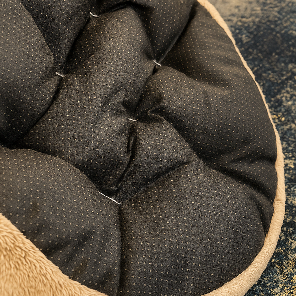 Hundebett Beruhigend | Flauschiges Kuschelbett mit anpassbaren Armen
