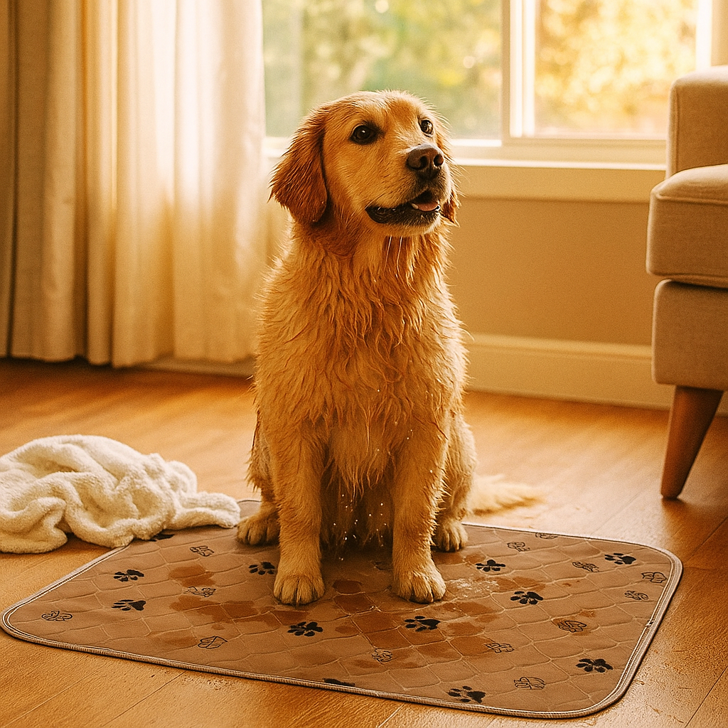 Waschbare Hundepipi-Matte – Wiederverwendbar & saugstark | Welpenunterlage