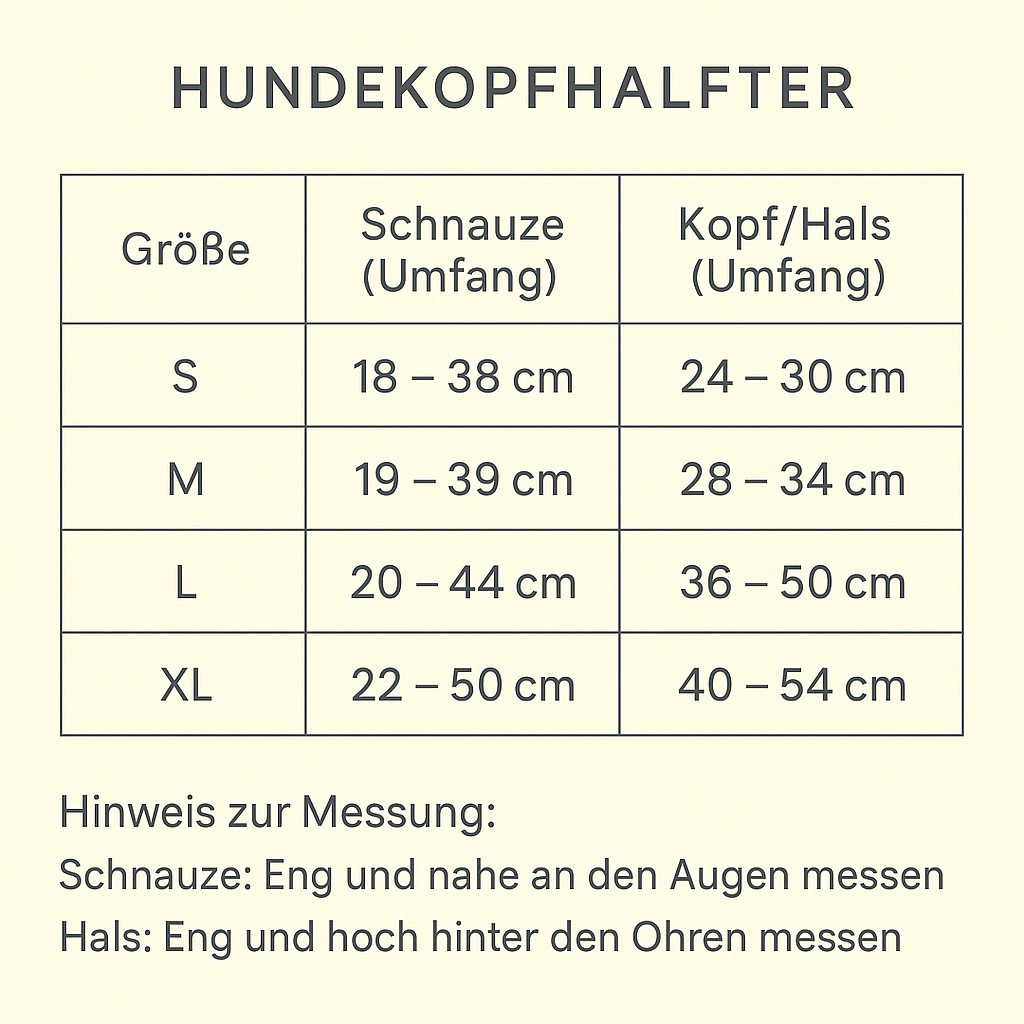 Hundehalfter gegen Ziehen – Verstellbar mit Leine für Gassi gehen