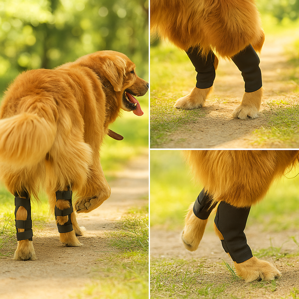 Doppelte Kniebandage für Hunde – Stabilität & Schutz bei Gelenkproblemen