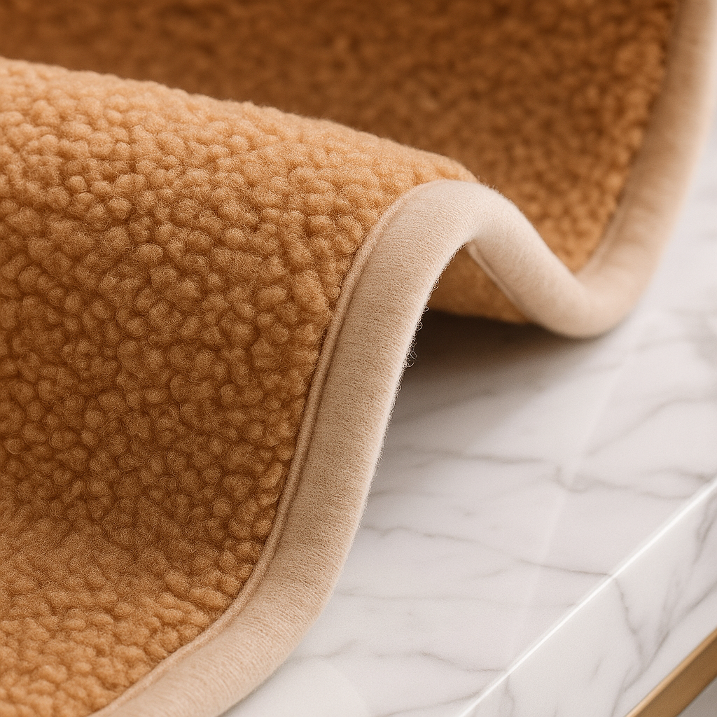 Plüsch Sofabezug Winter | Kuscheliger & rutschfester Couchschutz
