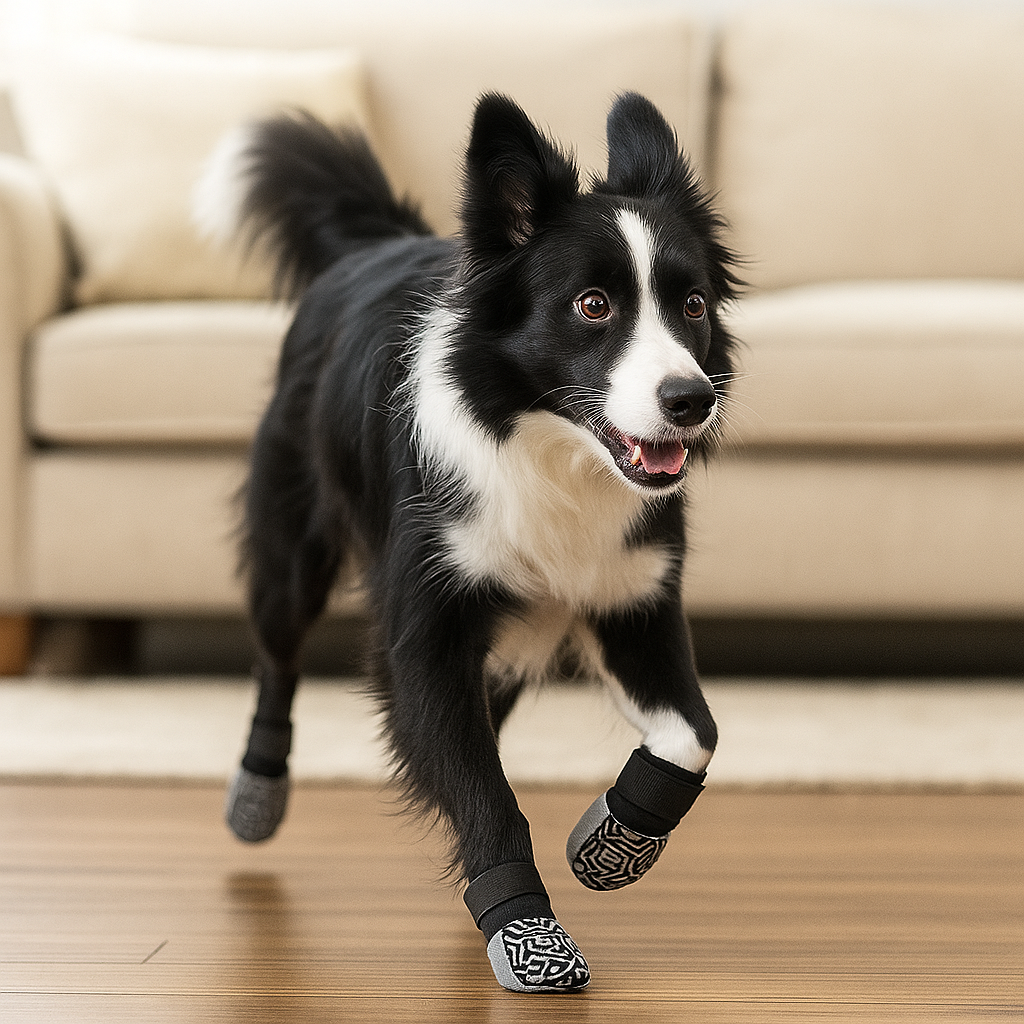 Hundesocken Anti-Rutsch - Wasserdichter Pfotenschutz für drinnen & draußen